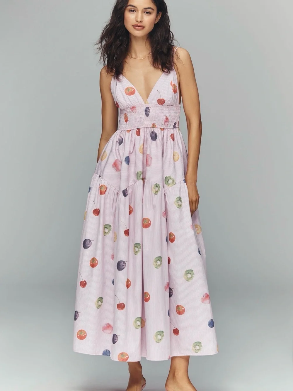 Anthropologie En Saison Fruit Medley Maxi Dress - Picture 5 of 6